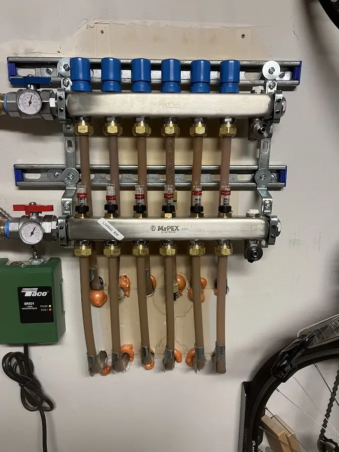 Plumber performing Gas Line Installation at a residential property in Lansdowne